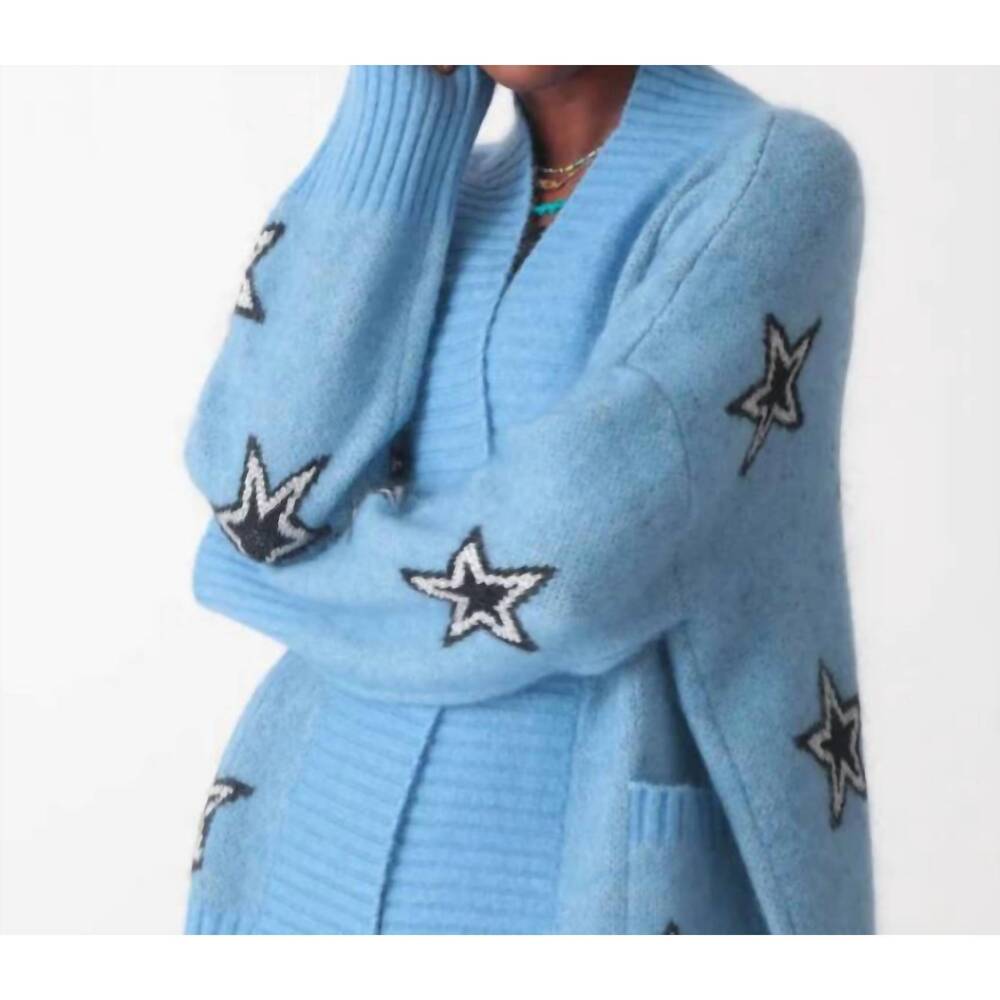 NEW ELECTRIC & ROSE shay cardigan in bluestone stars
